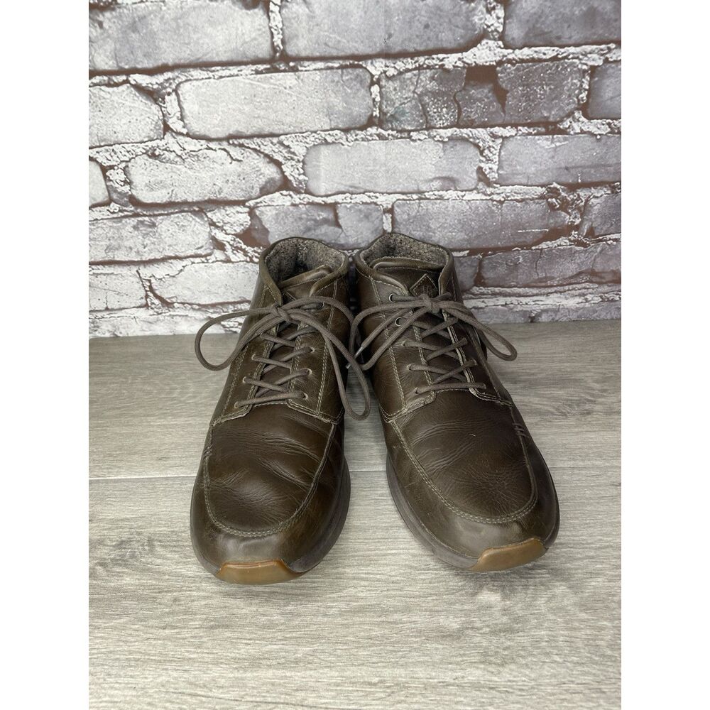 Reef Rover Mid Brown Leather Casual Chukka Boots Shoes Men Sz 11M US/44EU